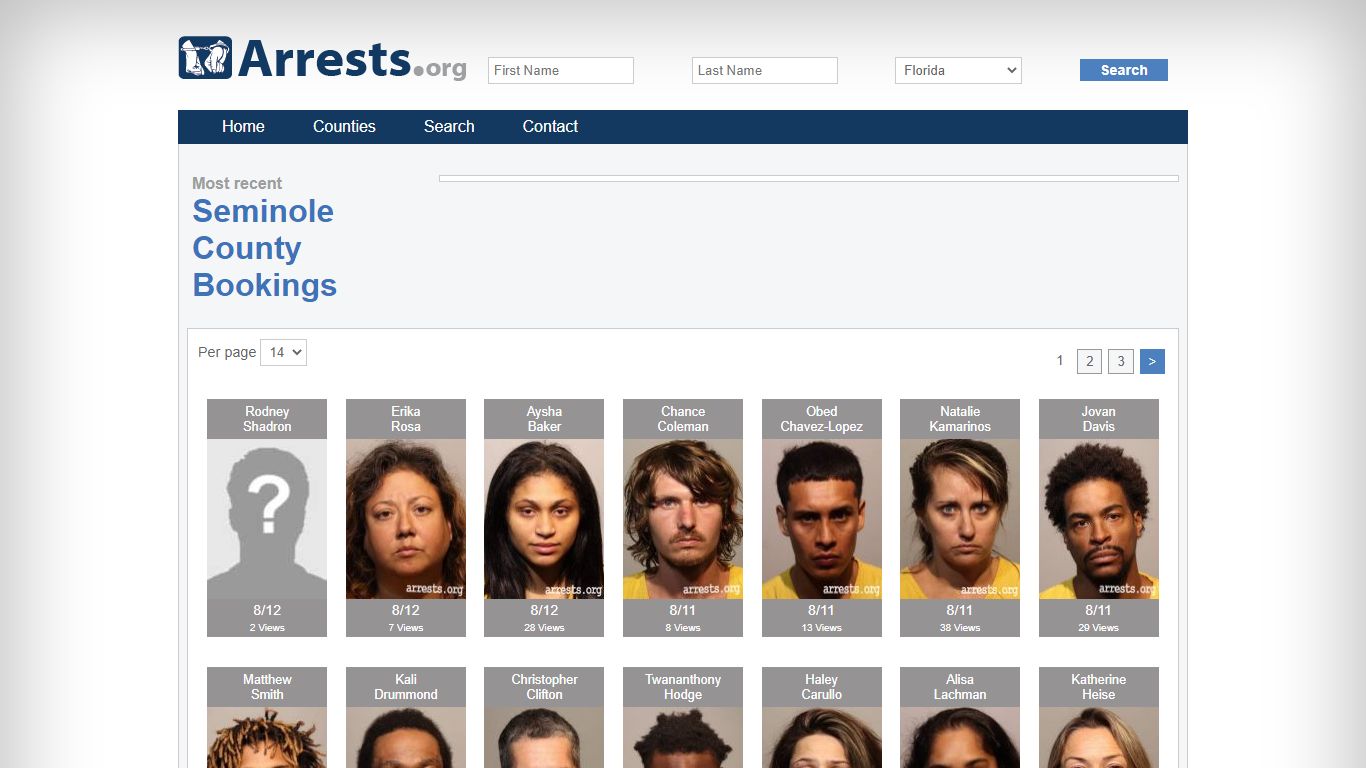 Seminole County Arrests and Inmate Search